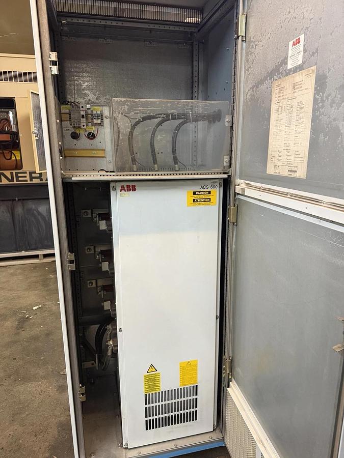 Used ABB MULTI SPEED DRIVE CABINET ACS627-0490-5-00EB1200802 3-PHASE 593 AMP 480 VAC