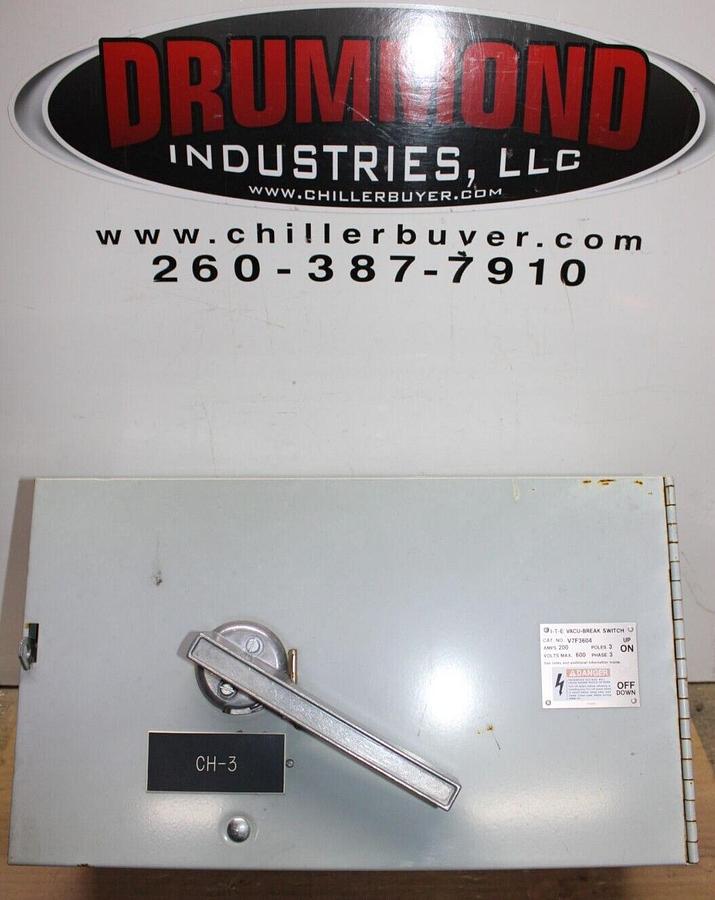 Used ITE FUSIBLE PANELBOARD DISCONNECT V7F3604 200 AMP 600 VOLT 3-POLE 3-PHASE 60 HP