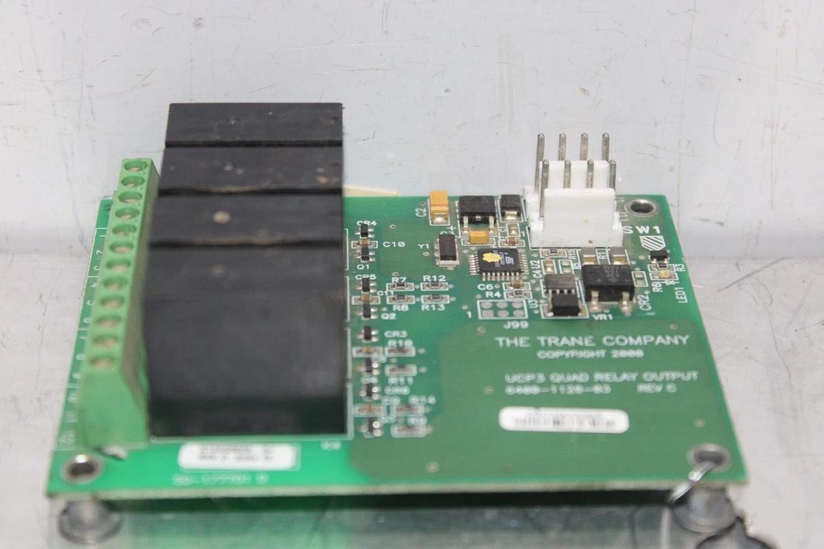 Used TRANE UCP3 QUAD RELAY OUTPUT 6400-1126-03 REV. C X13650806-04 REV. D *WARRANTY*
