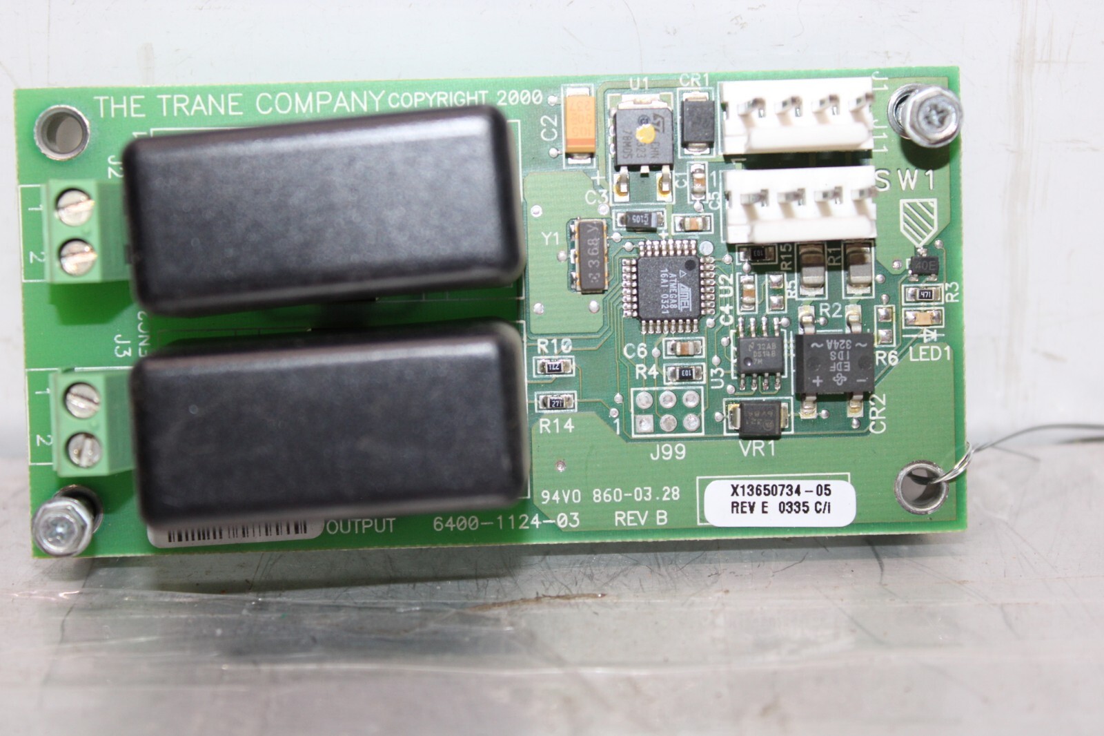 Used TRANE HVAC UCP3 DUAL TRIAC OUTPUT X13650734-05 REV. E 6400-1124-03 REV. B