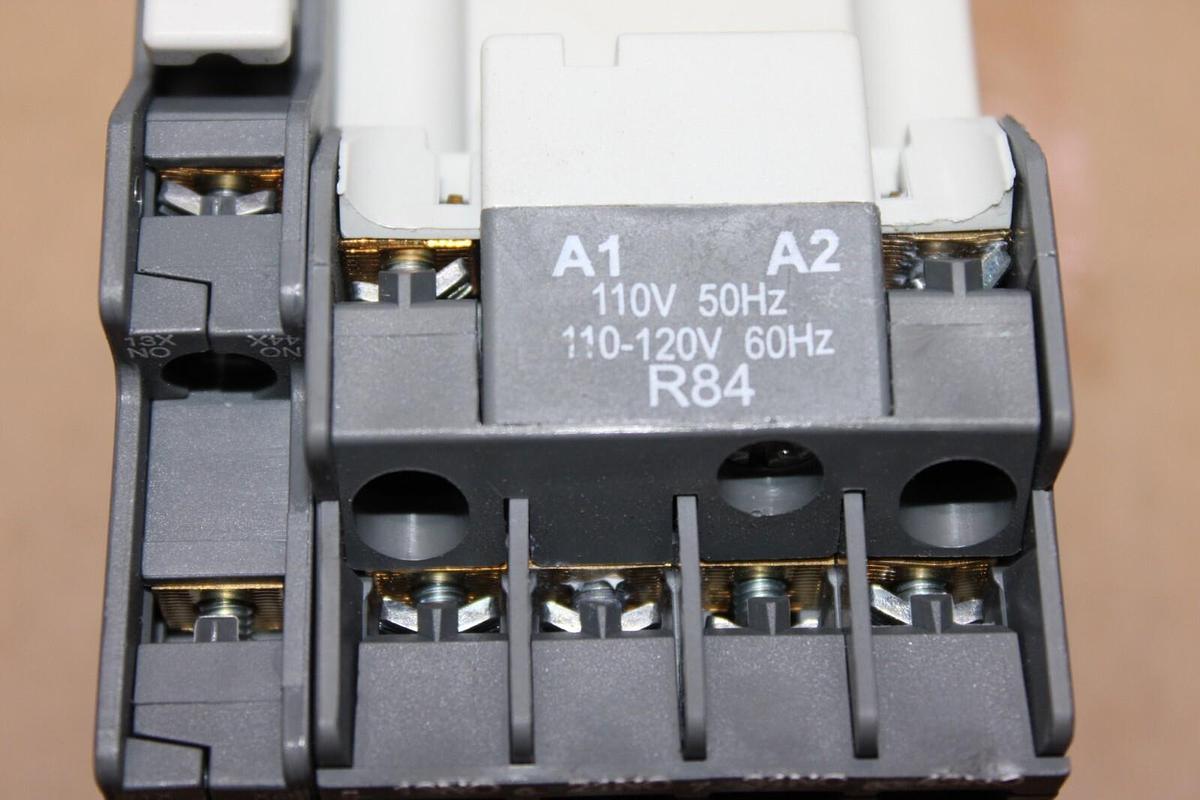 Used LOT OF 2 ABB CONTROL RELAY N22E 16 AMP 600 VAC COIL: 110/120V **WARRANTY**