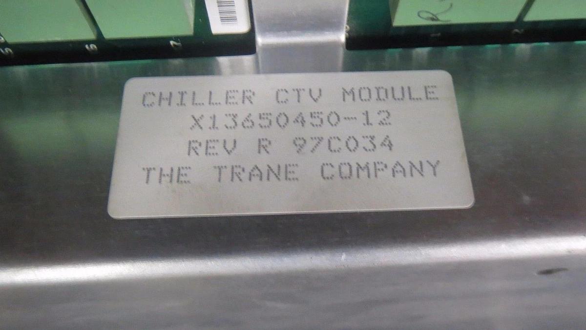 Used TRANE CHILLER CTV MODULE MODEL/REVISION: X13650450-12 REV R **WARRANTY**