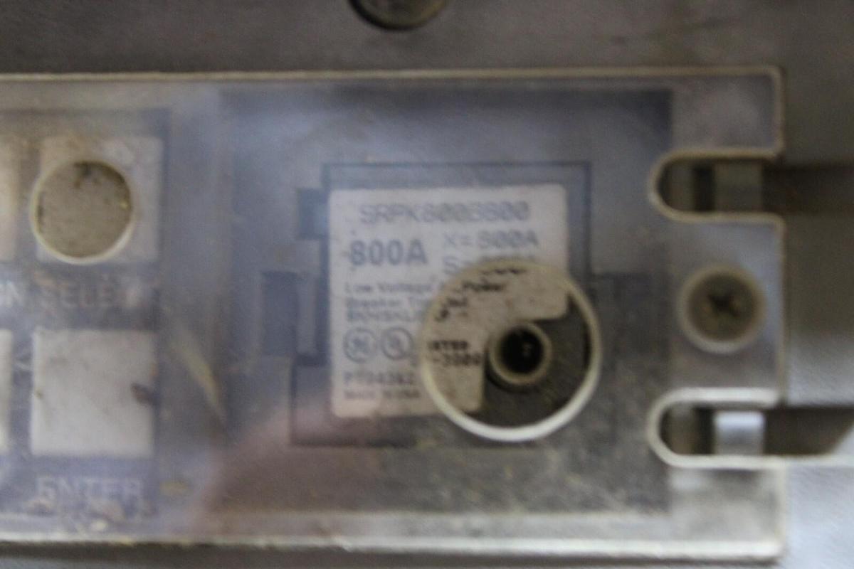 Used GE SPECTRA RMS HI-BREAK CIRCUIT BREAKER SKHB36BC0800 800 AMP 600 VAC