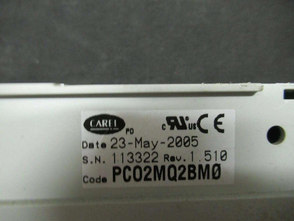 Used MCQUAY CAREL 2005 MICROTECH II VER. AGSD30101D MODEL: PCO2MQ3BM0 REV. 1.510