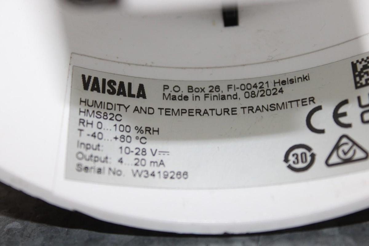 Used VAISALA HUMIDITY AND TEMPERATURE SENSOR HMS82C 28 VDC 20 mA **WARRANTY**