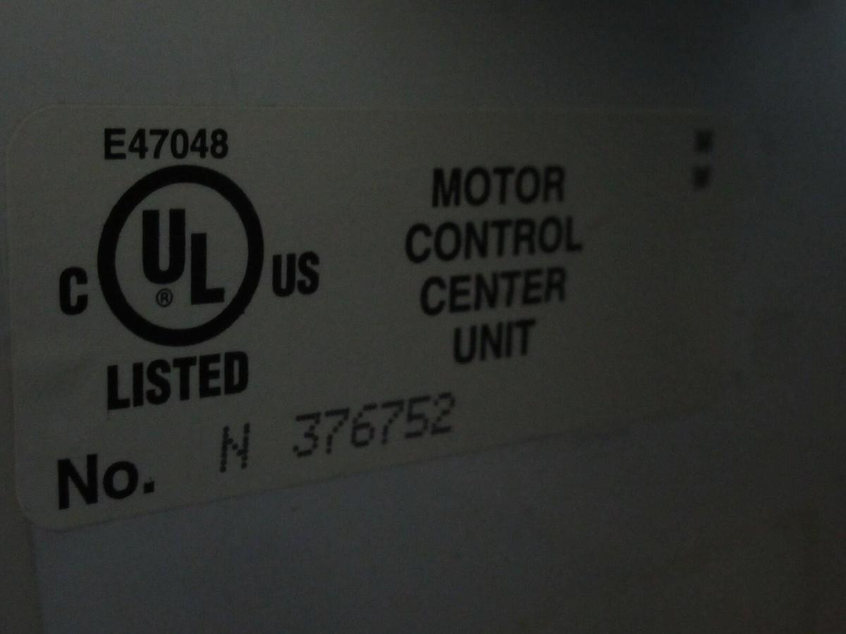 Used CUTLER HAMMER MOTOR STARTER CONTROL BUCKET MODEL: 2100 12" NEMA SIZE 1 30 AMP