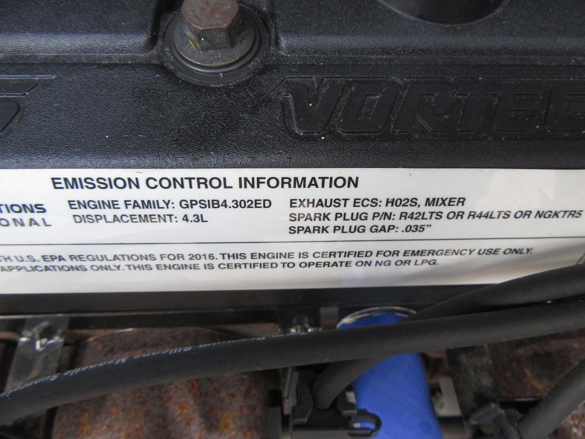 Used 30 KW GENERATOR MTU 4.3 NAT. GAS LP PROPANE 120/240 VOLT 1PH 207 HRS 40KW 2017