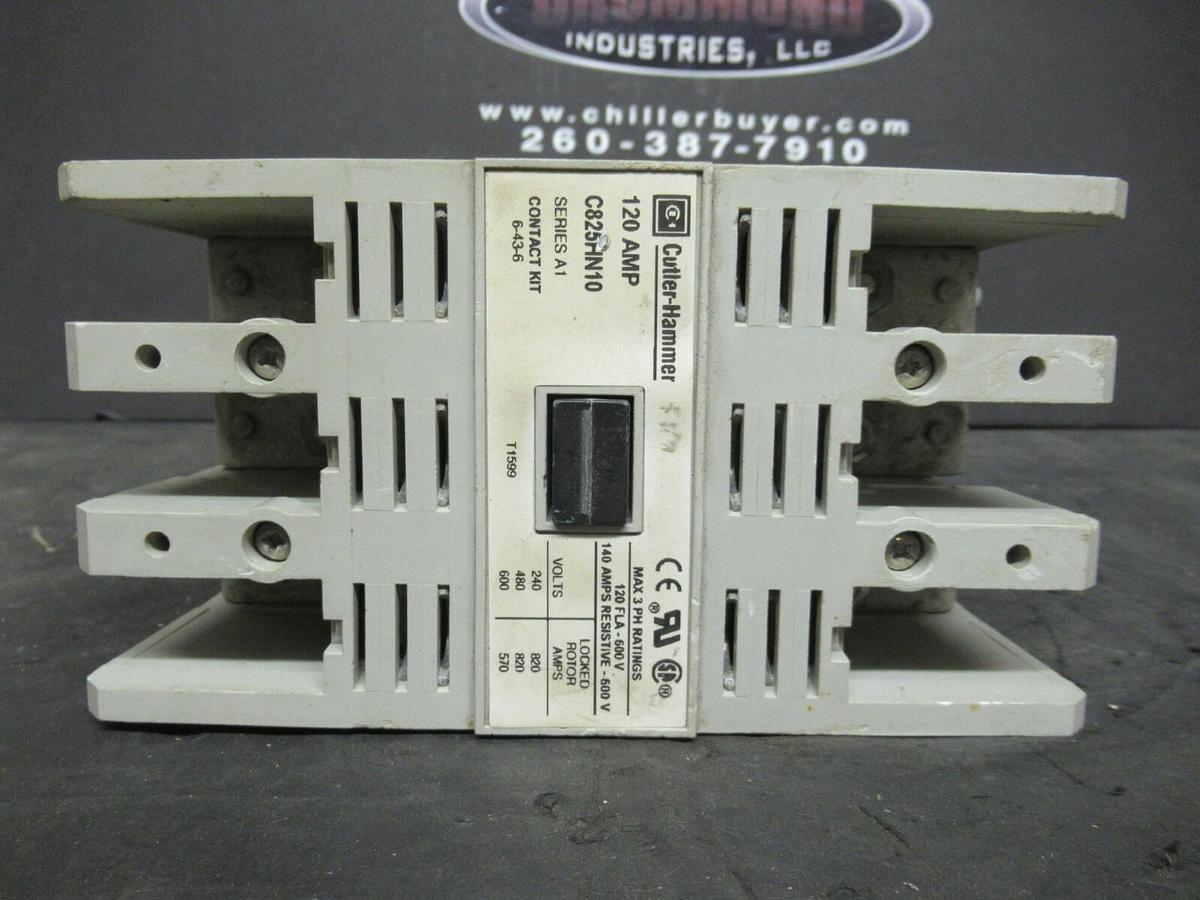 CUTLER HAMMER CONTACTOR C825HN10 SER. A1 120 AMP 600 VAC COIL: 120V