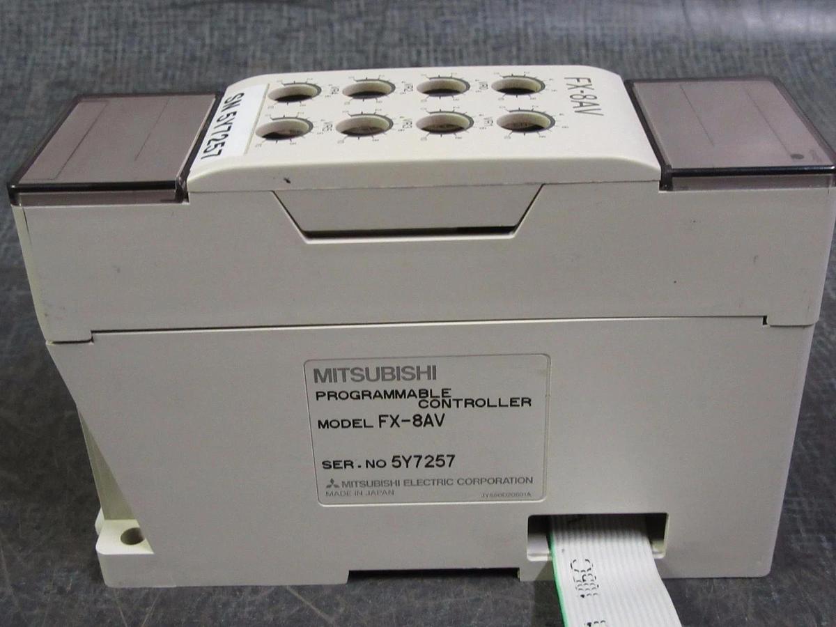 Used MITSUBISHI PROGRAMMABLE CONTROLLER MODEL: FX-8AV **WARRANTY INCLUDED**