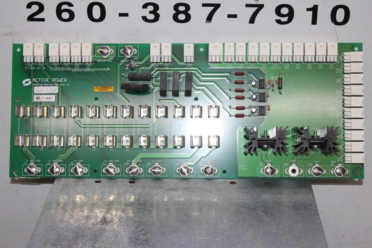 Used ACTIVE POWER POWER DISTRIBUTION PWB CIRCUIT BOARD 30161-03 30224-1 REV. P00