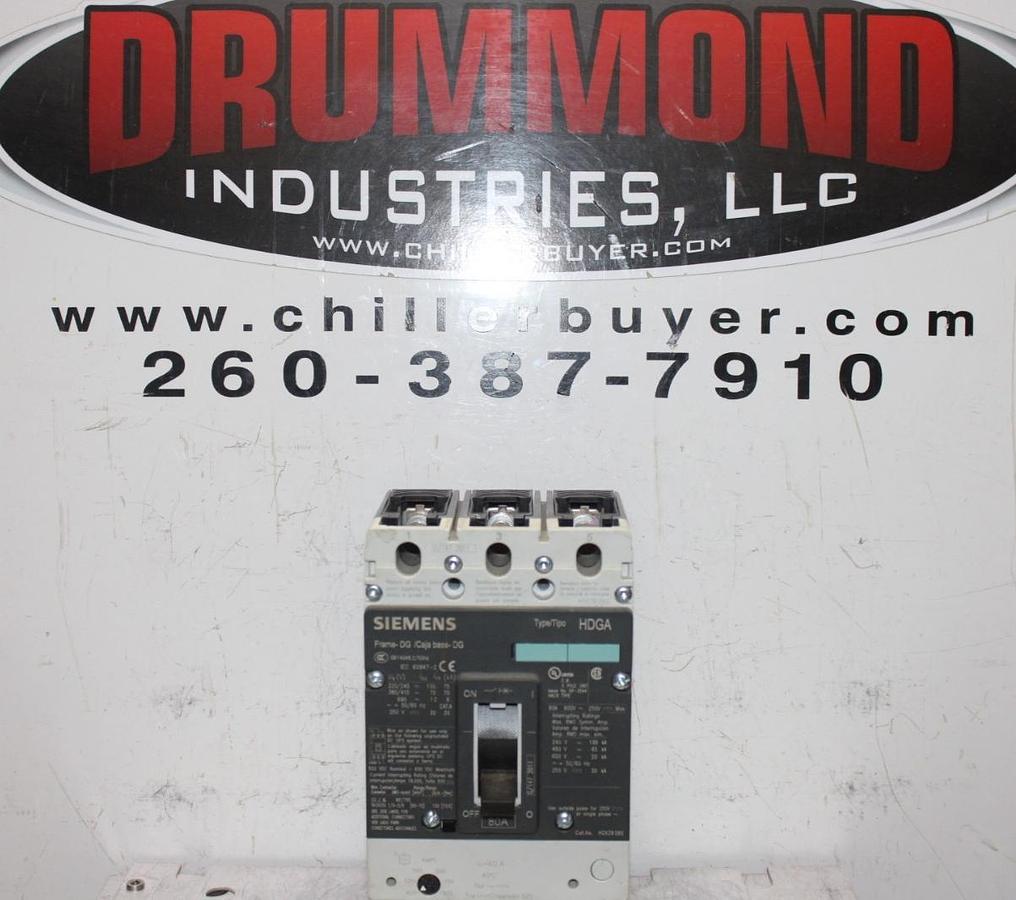 Used SIEMENS HDGA CIRCUIT BREAKER HDX3B080 80 AMP 600 VAC 3-POLE **WARRANTY**