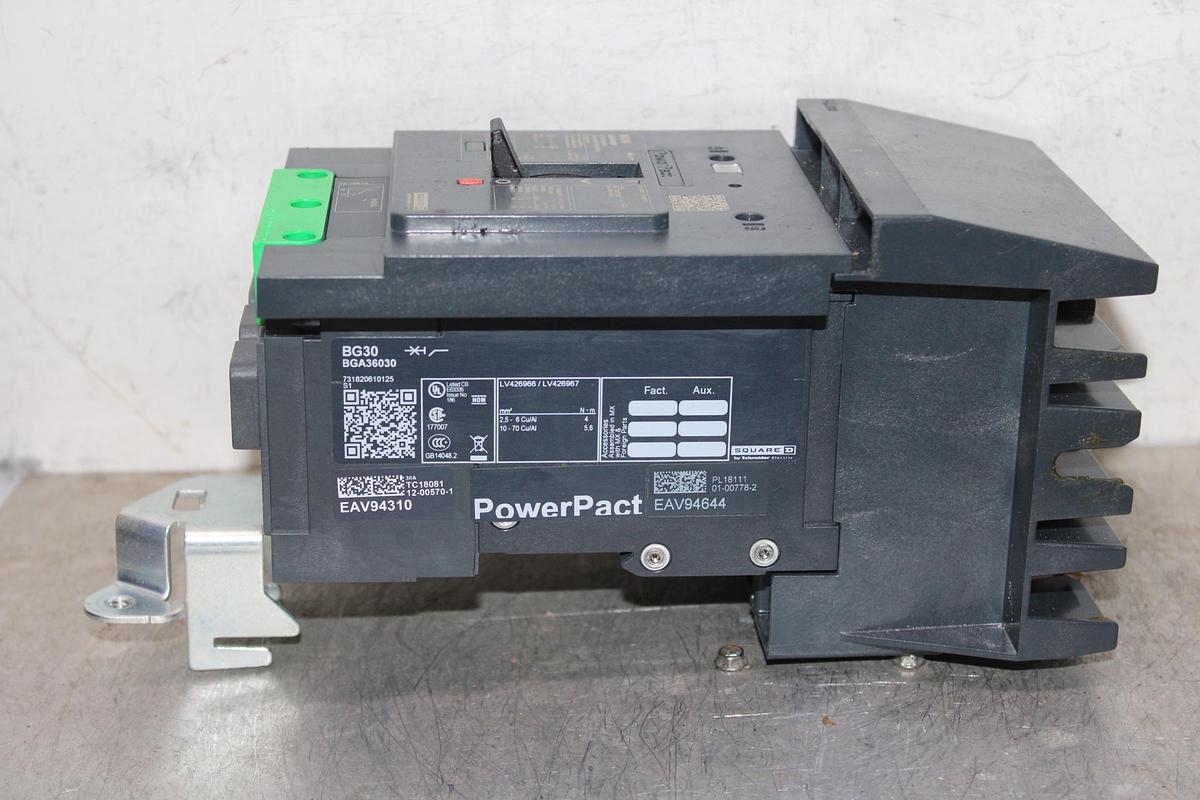 Used SQUARE D I-LINE CIRCUIT BREAKER FA34100 SERIES 2 100 AMP 480 VAC 3-POLE