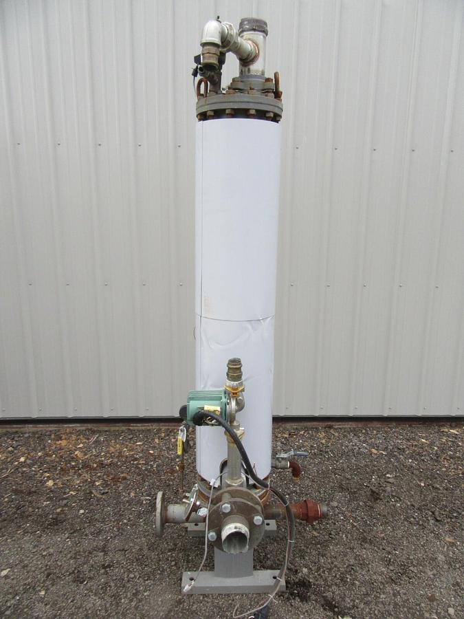 Used 8" AERCO DW TYPE HELITHERM DOUBLE WALL HEAT EXCHANGER SWDW24EC 24 SQ FT