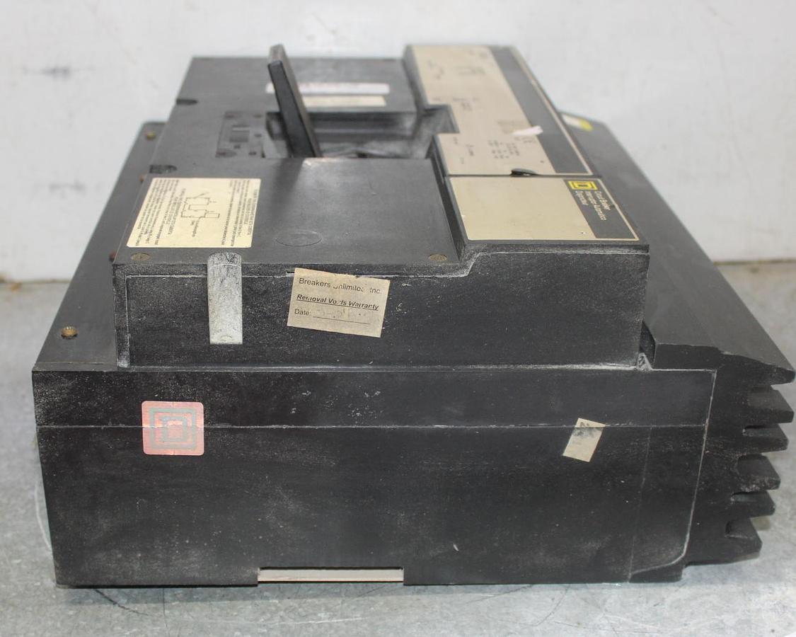 Used SQUARE D POWERPACT I-LINE CIRCUIT BREAKER HJA36100 100 AMP 600 VAC 3-POLE