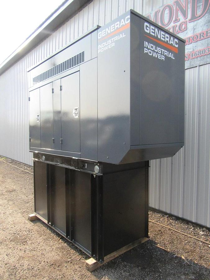 Used 30 KW DIESEL GENERATOR GENERAC 120/240 VOLT ONLY 305 HRS SOUND ENCLOSED VIDEO
