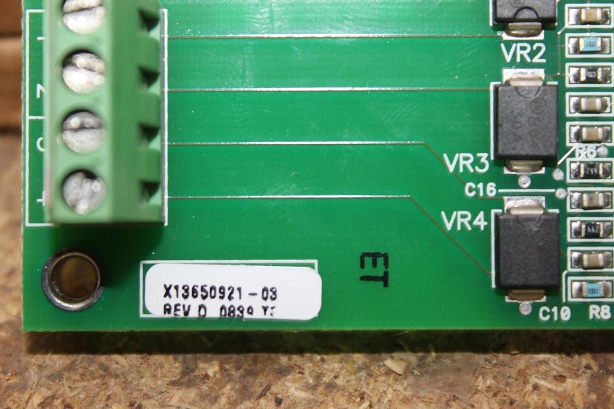 Used TRANE TRIPLE WINDING TEMP. INPUT CIRCUIT BOARD X13650921-03 REV. D **WARRANTY**