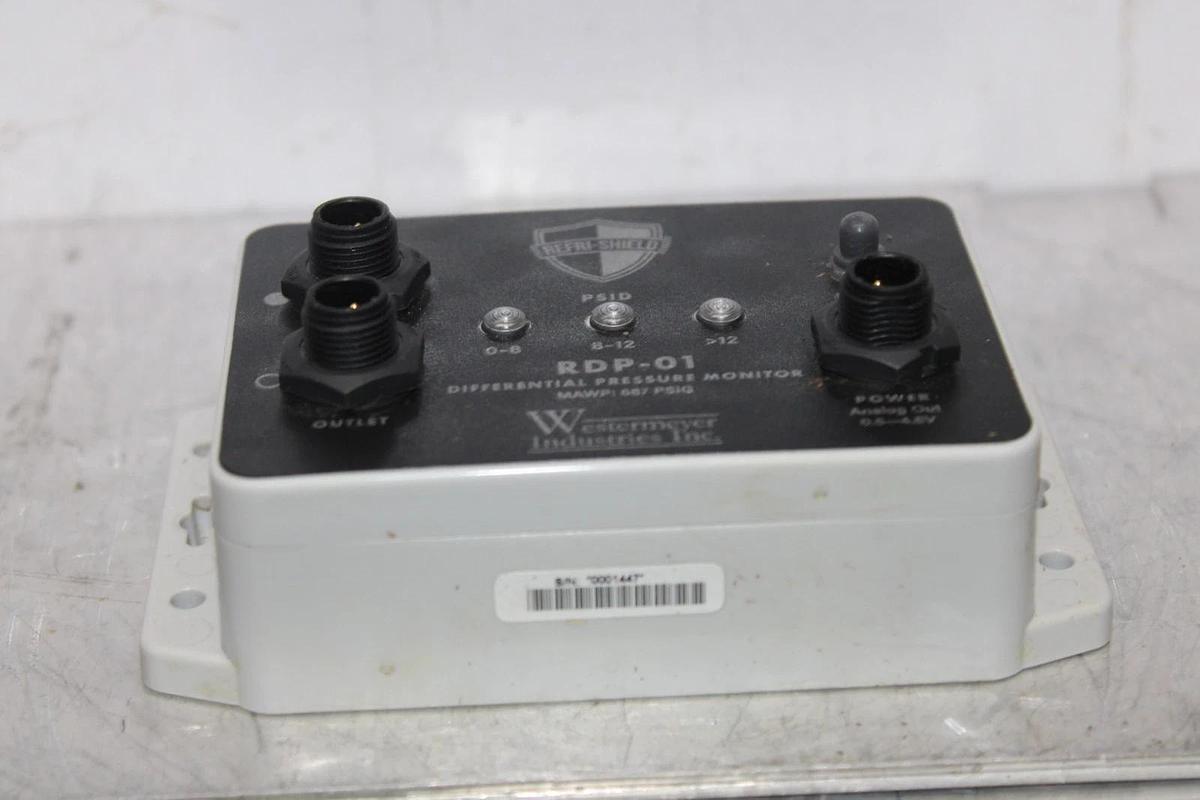 Used WESTERMEYER INDUSTRIES REFRI-SHIELD DIFFERENTIAL PRESSURE MONITOR RDP-01