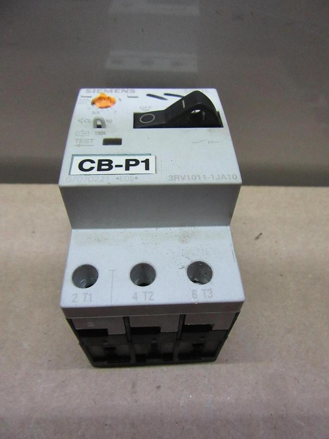 Used SIEMENS MOTOR SAVER 3RV1011-1JA10 600 VOLT 10 AMP 3-PHASE **WARRANTY**