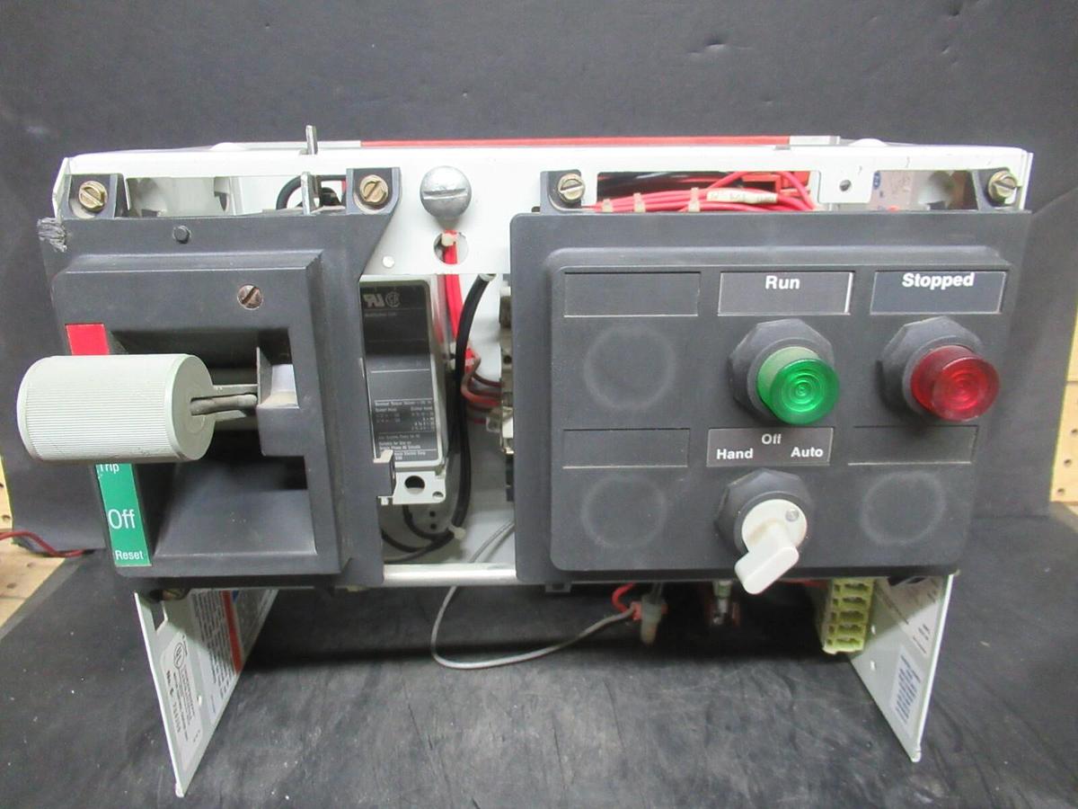 Used CUTLER HAMMER MOTOR CONTROL BUCKET 12" NEMA SIZE 1 STARTER 600 V 7 AMP BREAKER