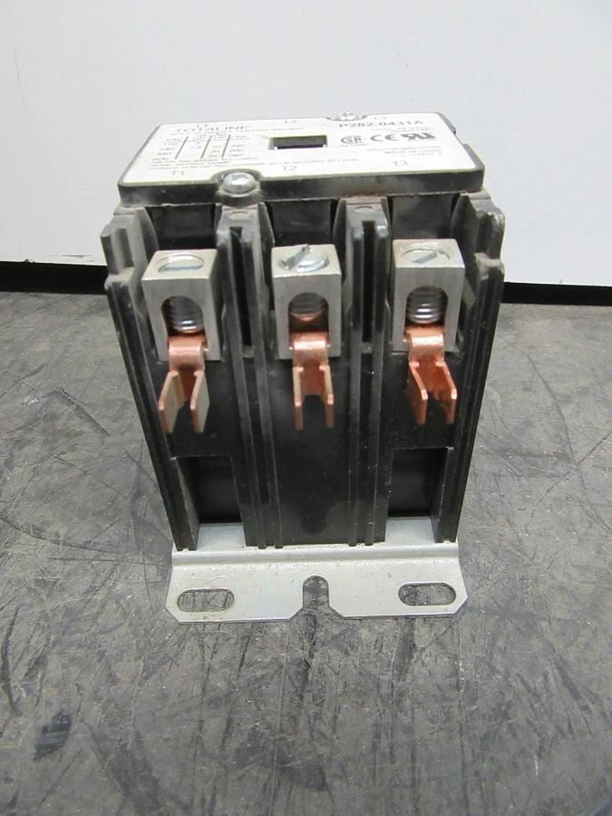 Used TOTALINE P282-0413A 40 AMP 600 VAC 25 HP 3-POLE COIL: 24 VAC **WARRANTY**