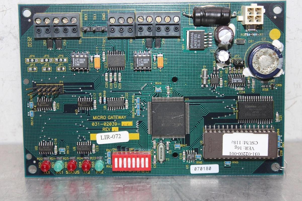 Used YORK MICRO GATEWAY CIRCUIT BOARD 031-02039-001 REV. B **WARRANTY INCLUDED**