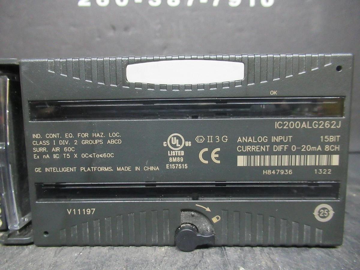 Used GE FANUC INPUT I/O AND ANALOG INPUT IC200CHS022L W/ IC200ALG262J **WARRANTY**