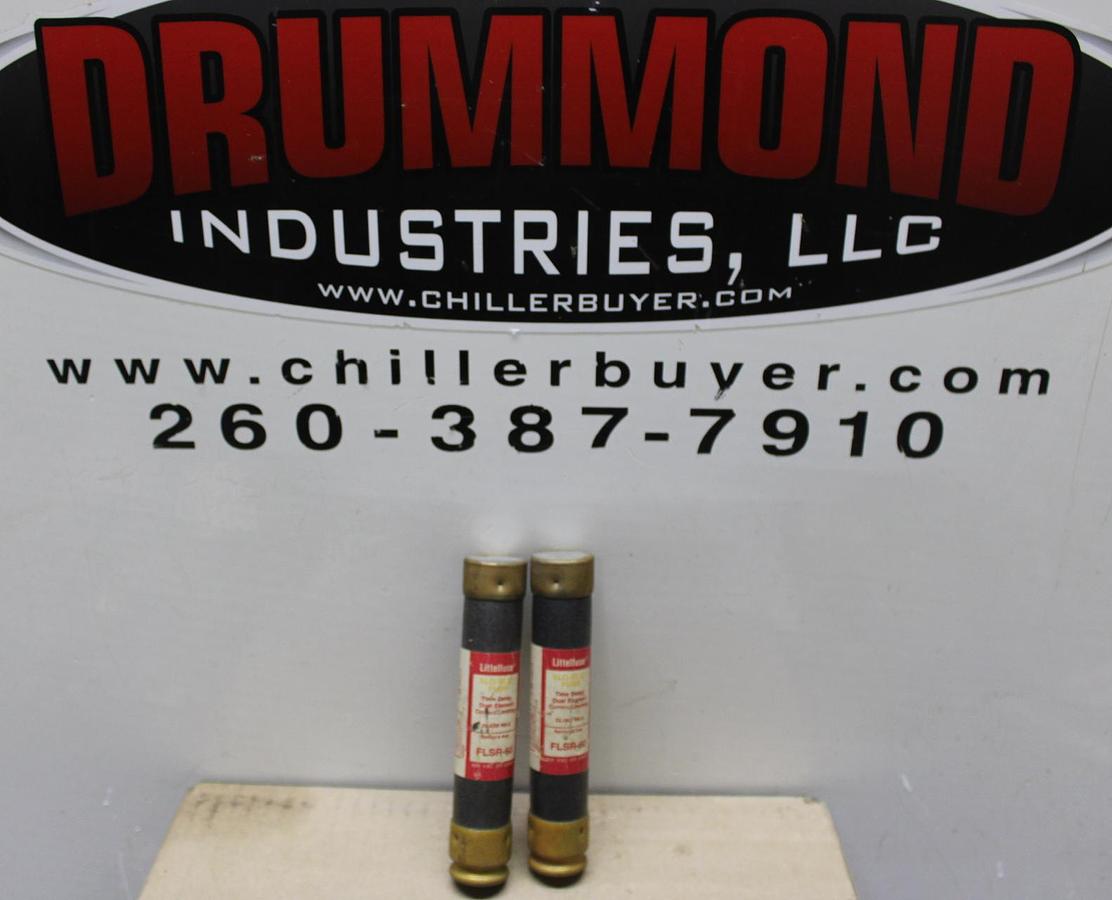 Used LOT OF 2 FUSETRON DUAL ELEMENT FUSES FRS-R-45 45 AMP 600 VOLT