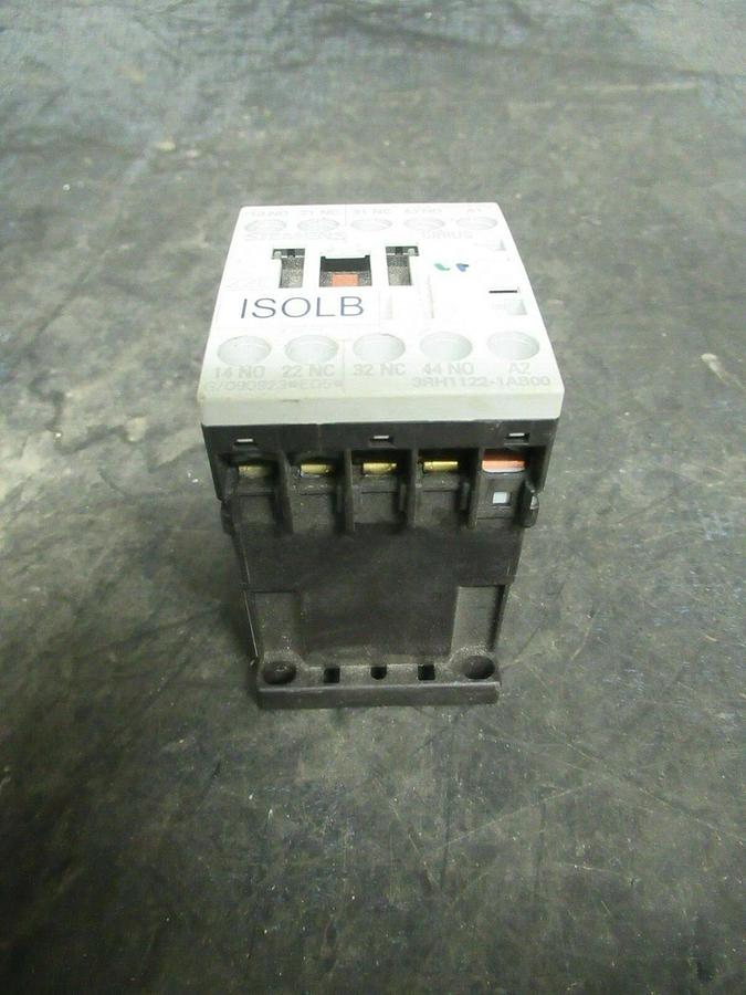 Used 10 AMP SIEMENS CONTACTOR 3RH1122-1AB00 240 VAC 3 POLE **WARRANTY INCLUDED**
