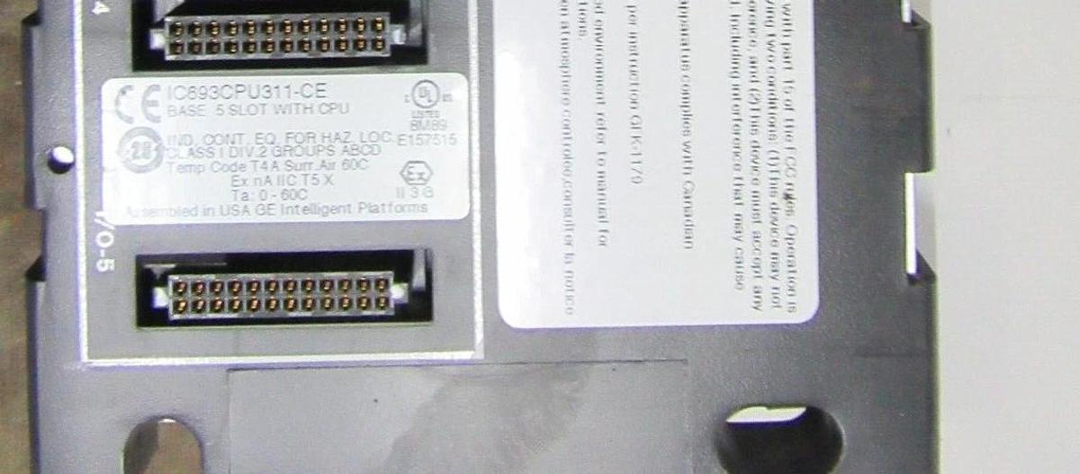 Used GE FANUC POWER SUPPLY MODULE AND 5-SLOT BASE IC693PWR331A IC693CPU311-CE