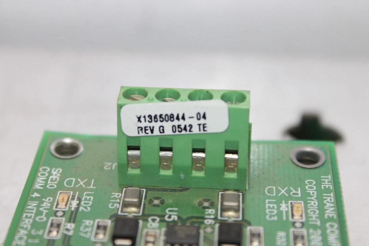 Used TRANE COMMUNICATION 4 INTERFACE REV. B X13650844-04 REV. G **WARRANTY**