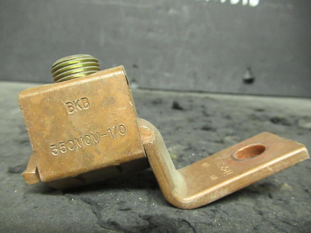 Used 4 QTY BLACKBURN BKB SINGLE BARREL CONNECTOR TERMINAL LUG SET 350MCM-1/0 BTC3511
