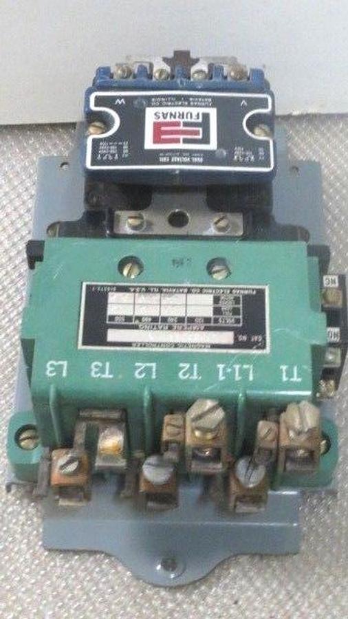 Used FURNAS STARTER SIZE 4 120 AMP 600V W/ DUAL VOLTAGE 120/240 VAC #42HB32AAD8X111
