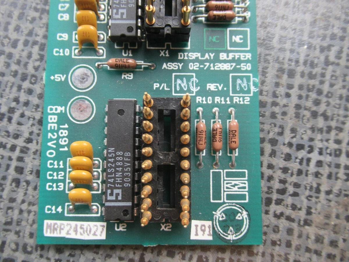 Used DISPLAY BUFFER CIRCUIT BOARD 02-712887-50 **WARRANTY INCLUDED**