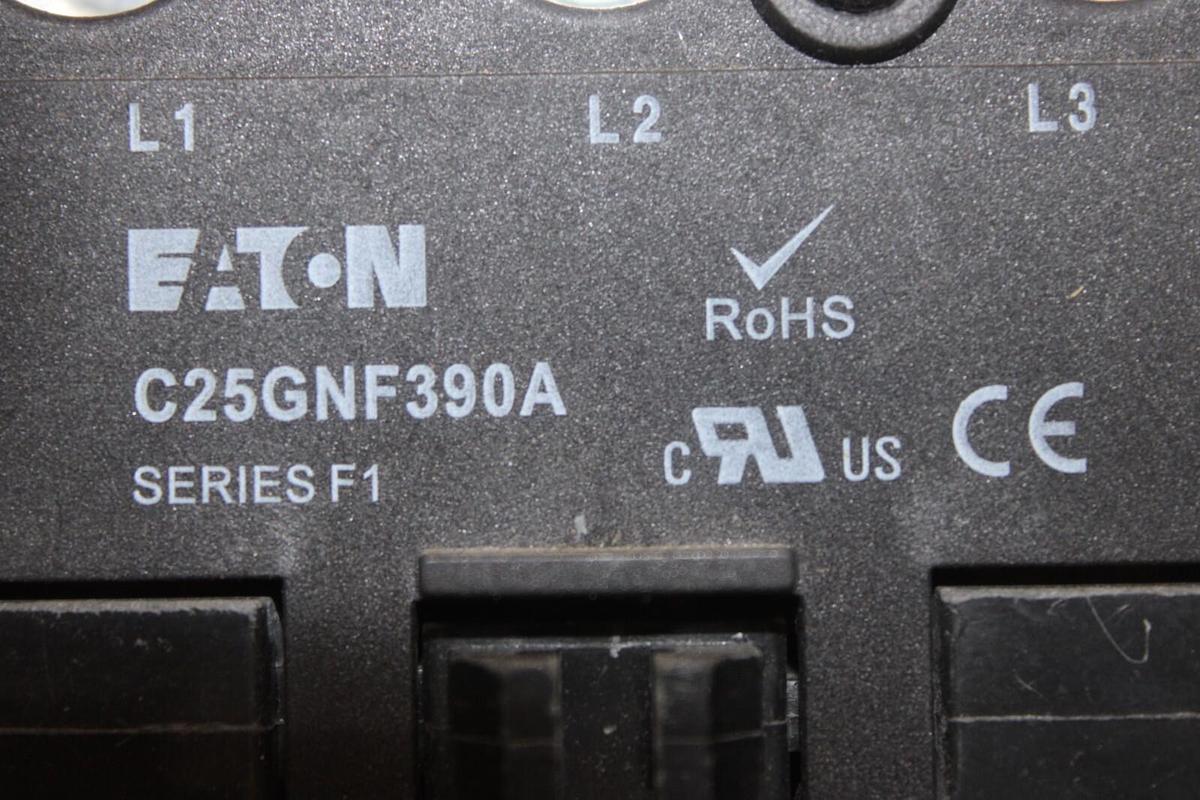 Used EATON CONTACTOR C25GNF390A 90 AMP 600 VOLT 50 HP 37 KW 3-PHASE 3-POLE