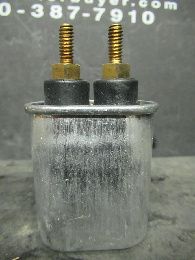 Used GE GENERAL ELECTRIC ALUMINUM CASED 2uF NON PCB CAPACITOR A97F8670S DIELEKTROL