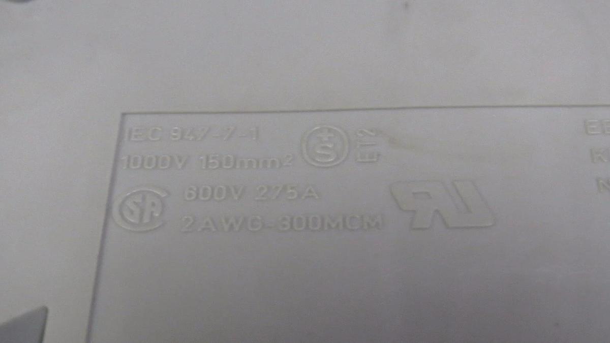 Used PHOENIX CONTACT TERMINAL BLOCK 1000V // 275 AMP 600V MODEL: UKH150