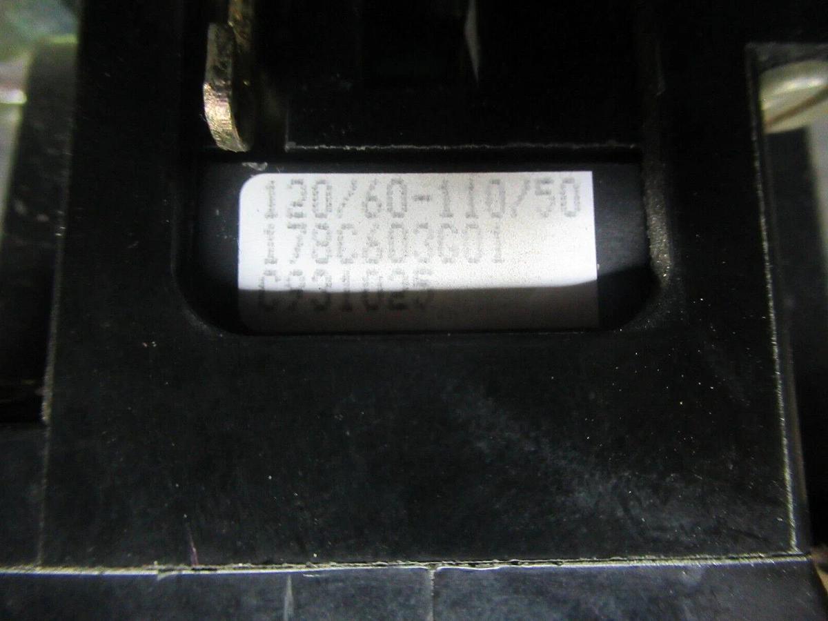 Used WESTINGHOUSE INDUSTRIAL CONTROL RELAY BF60F MODEL E 6-POLE 60 AMP 120 VAC