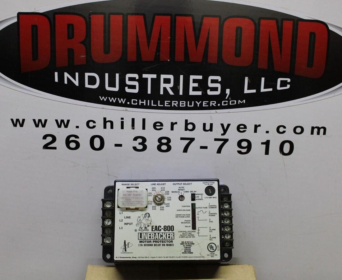 Used A1 COMPONENTS LINEBACKER MOTOR PROTECTOR EAC-800 277 VAC **WARRANTY**