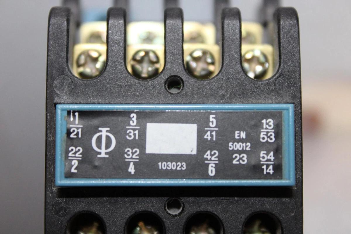 Used KRAUS & NAIMER CONTACTOR S14 103023 16 AMP 600 VAC 3-PHASE 5 HP COIL: 48VDC