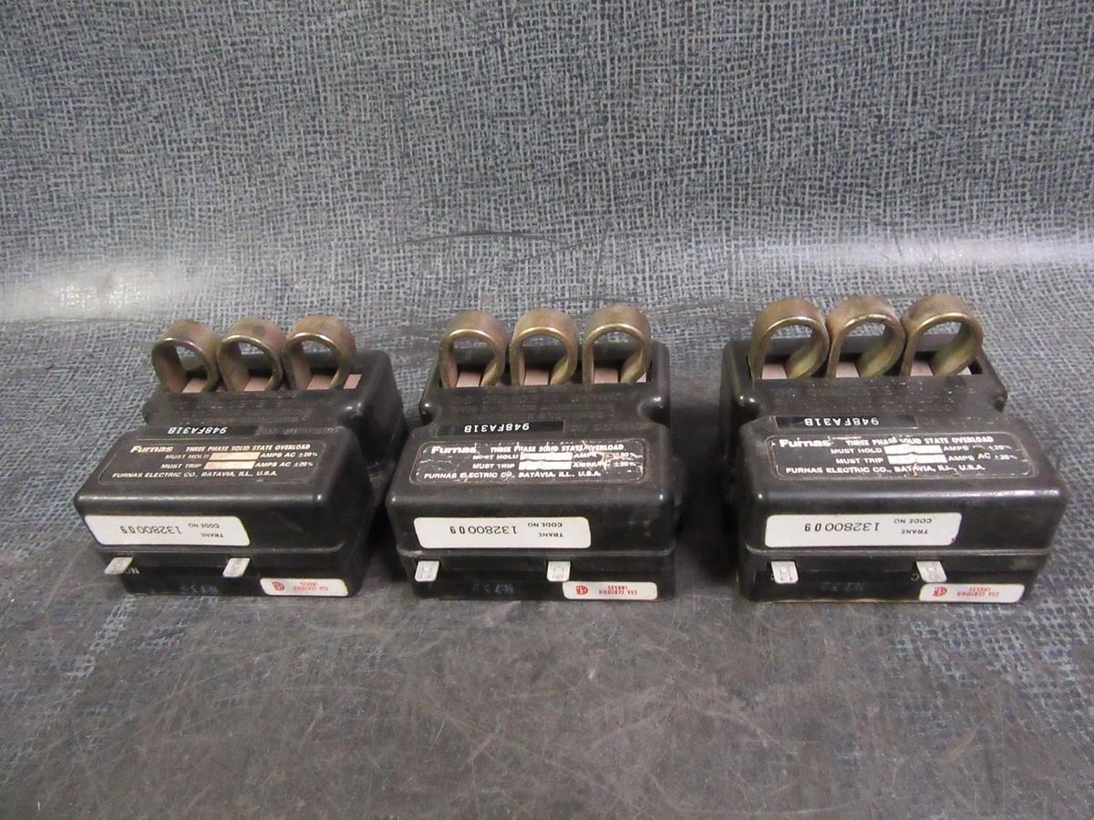 Used FURNAS SOLID STATE OVERLOAD RELAY 948FA31B TRANE # 13280009