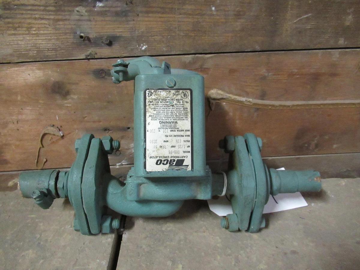 Used TACO CENTRIFUGAL PUMP 008-F6 1/25HP 3250RPM 115V 0.79A **WARRANTY INCLUDED**