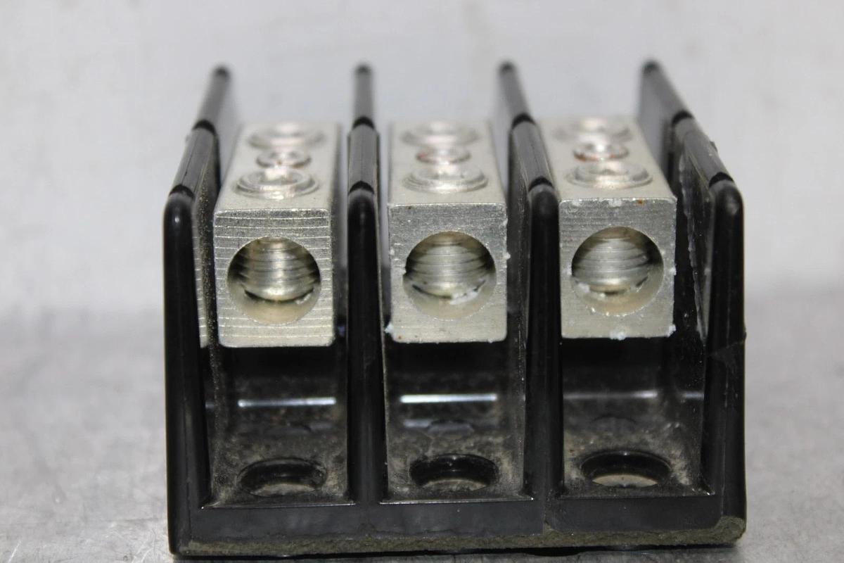 Used EDISON WIRE TERMINAL BLOCK PB1013 200 AMP 600 VOLT 3-POLE **WARRANTY**