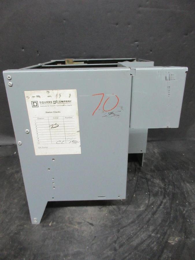 Used SQUARE D MCC MOTOR CONTROL FEEDER 12" MODEL 5 W/ FHP3603015M BREAKER 30 AMP