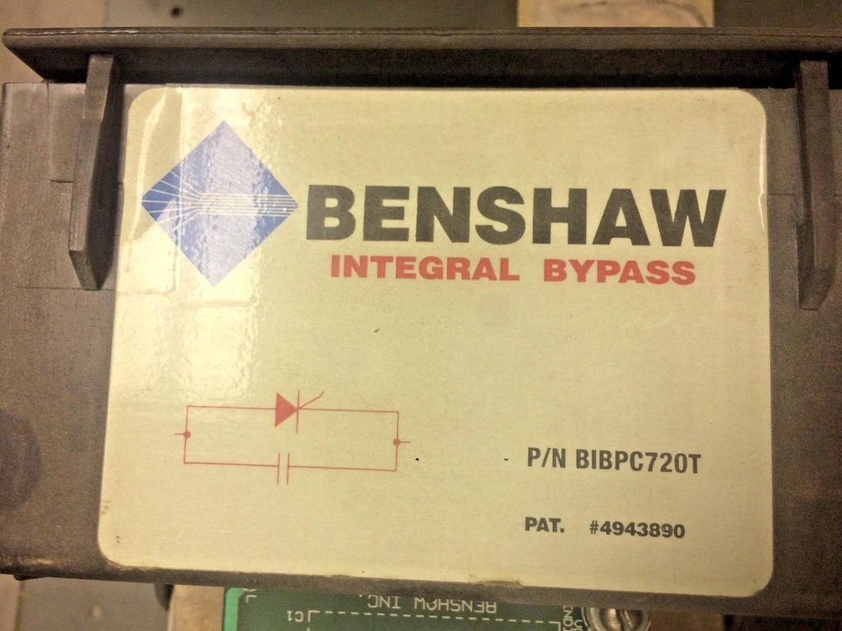 Used BENSHAW BIBPC720T 309 AMP 460V INTEGRAL BYPASS UTCCBRS6B-480A-4-1 CARRIER 60 HZ