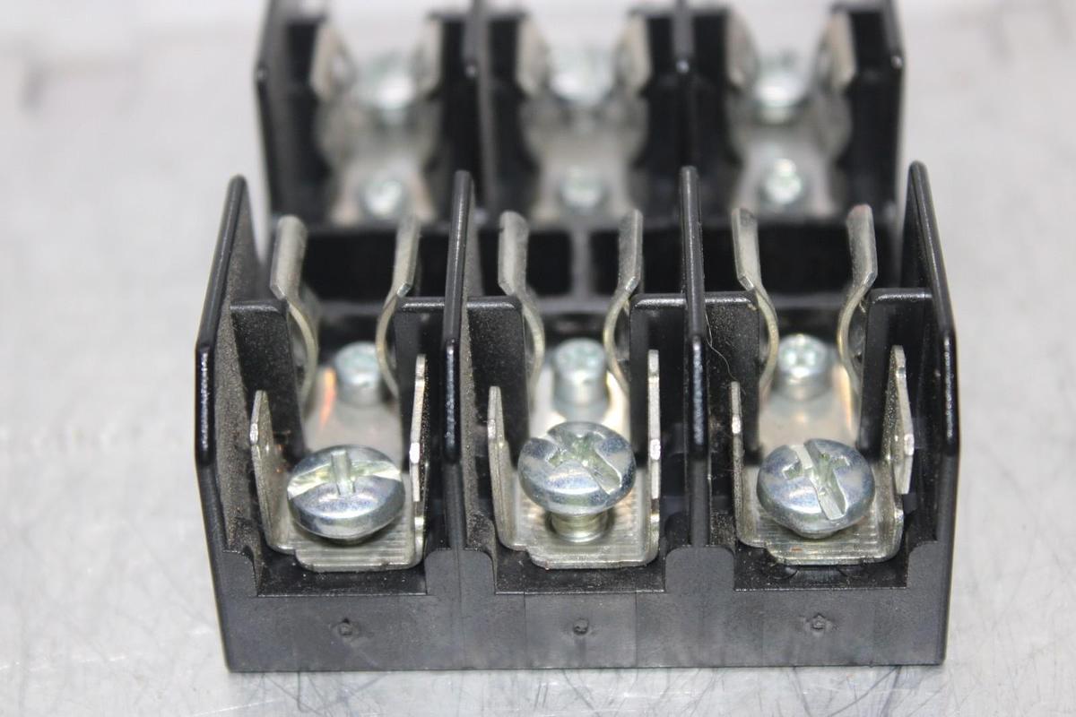 Used BUSS FUSE HOLDER BM6033SQ 30 AMP 600 VOLT 3-POLE **WARRANTY INCLUDED**