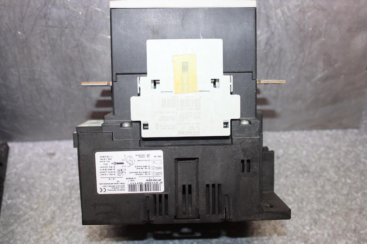 Used SIEMENS SIRIUS CONTACTOR 3RT1054-6...6 600 VAC 140 AMP 125 HP 3-POLE 3-PHASE