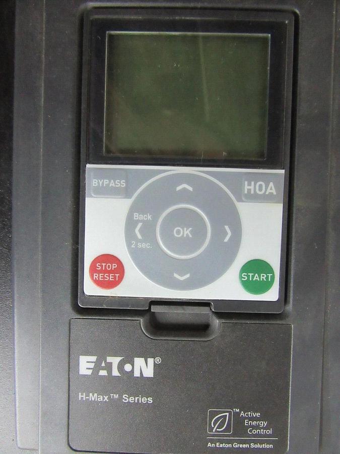 Used EATON VARIABLE SPEED DRIVE H-MAX INTELLIPASS HMX0143NA 480 VAC 14 AMP 10 HP