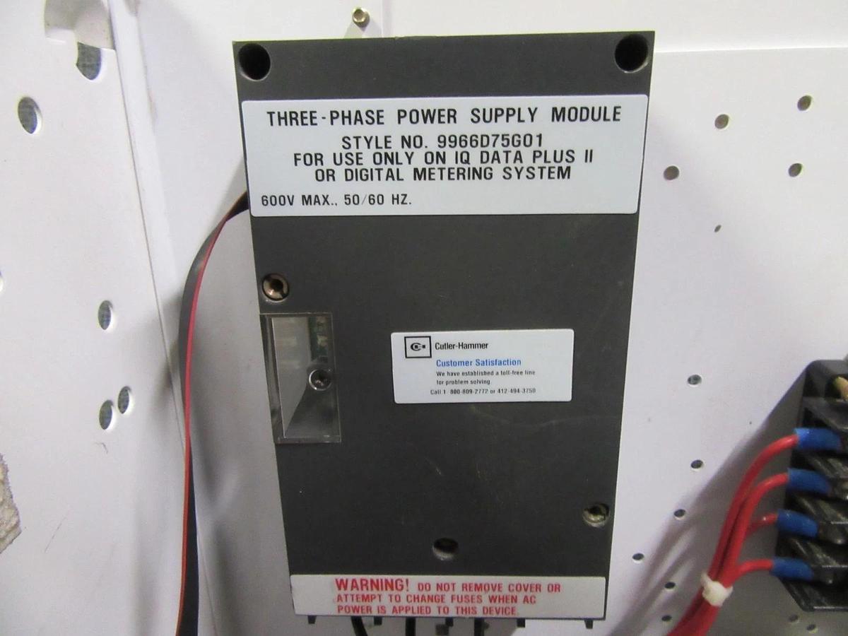 Used WESTINGHOUSE 3-PHASE MONITOR 2100 MCC BUCKET 12" W/ 2D78522 DIGITAL METER