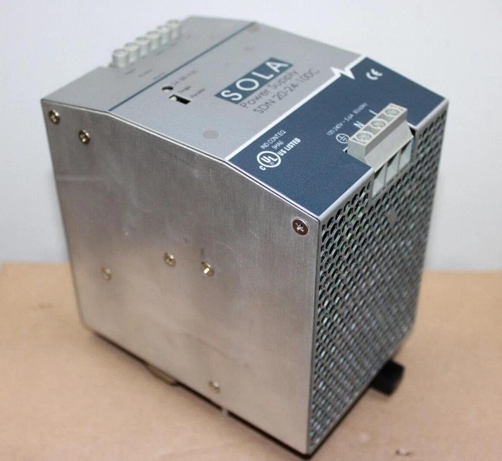 Used EMERSON SOLA POWER SUPPLY SDN-20-24-100C PH13110074 500 VDC 0.2 AMP **WARRANTY**