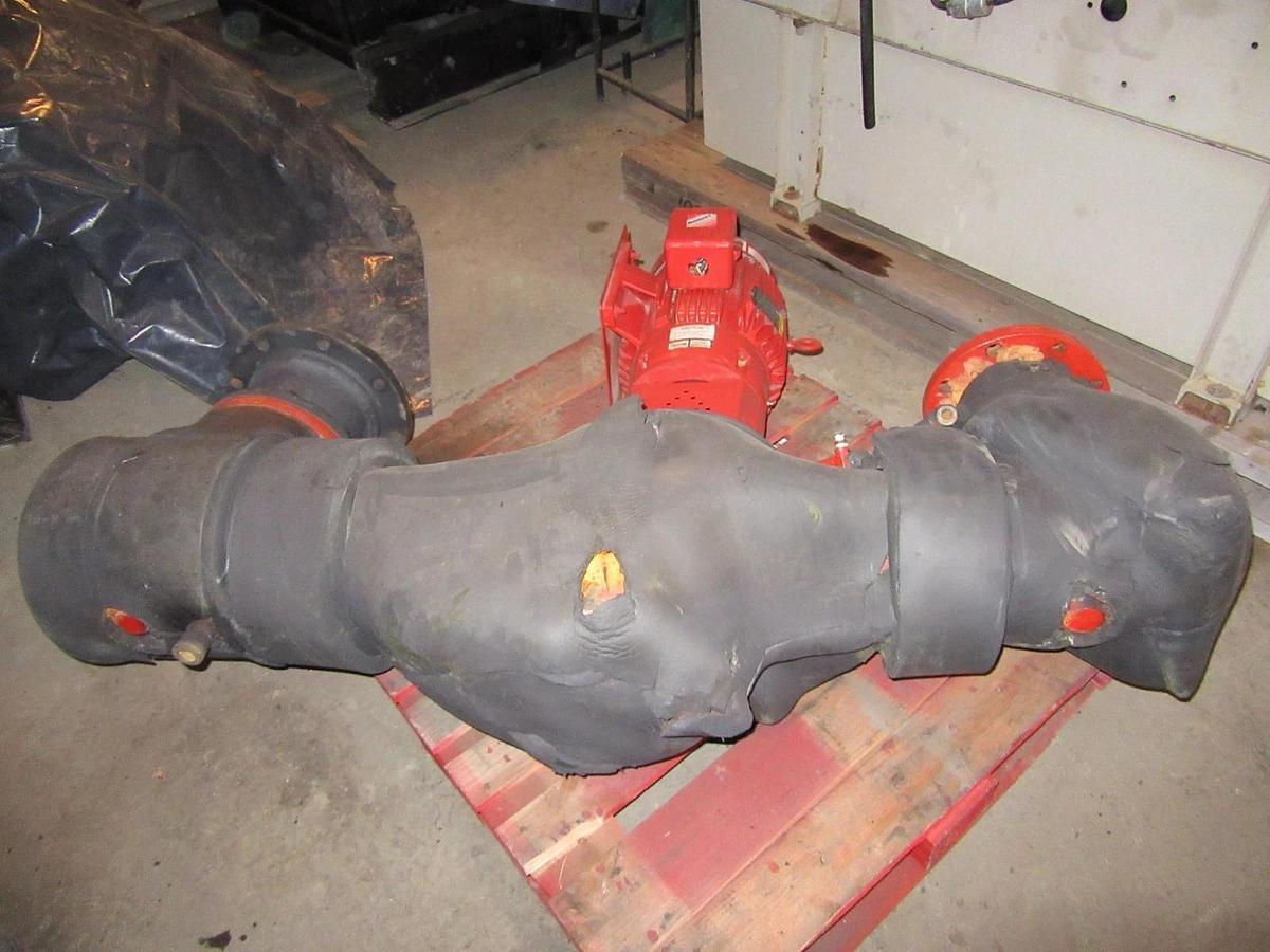 Used ARMSTRONG SPLIT COUPLED VERTICAL PUMP 15HP 1760 RPM 6 IN X 8 IN BALDOR MOTOR